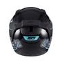 Imagem de Capacete Sky Two Cyber Snake Preto Fosco Transf Azul 58