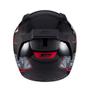 Imagem de Capacete sky two cyber snake preto fosco transf vermelho 60