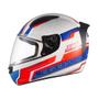 Imagem de Capacete Sky Two Legends Branco Brilho Transf Vermelho 56