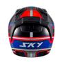 Imagem de Capacete Sky Two Legends Preto Fosco Transf Vermelho 62