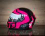 Imagem de Capacete Spike New Ghost Preto e Rosa 56 Peels