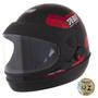 Imagem de Capacete Sport Fechado Moto 788 Preto E Vermelho Pro Tork