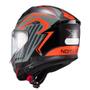 Imagem de Capacete Texx Escam Kratos Nomade Pret Verm Cinz Bril 60 F016