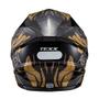 Imagem de Capacete Texx Fechado Hawk Alien Dourado Pret 56 F016