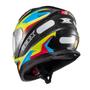 Imagem de Capacete Texx Fechado Hawk Ride Azul Verd Verm Pret 56 F016