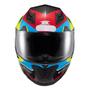 Imagem de Capacete Texx Fechado Hawk Ride Azul Verd Verm Pret 60 F016