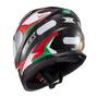 Imagem de Capacete Texx Fechado Hawk Ride Verd Verm Branc Pret 56