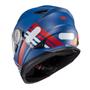 Imagem de Capacete Texx Fechado Wing Grid Azul Verm Branc 58 F016