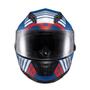 Imagem de Capacete Texx Fechado Wing Grid Azul Verm Branc 58