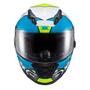 Imagem de Capacete Texx Fechado Wing Superstar Azul Verd Branc 60