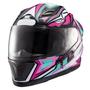 Imagem de Capacete texx gênesis rosa azul branco