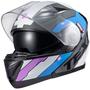 Imagem de Capacete texx gladiator azul rosa e branco