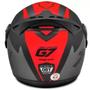 Imagem de Capacete Tork 788 G7 Evolution Fosco Preto Vermelho - Pro Tork Capacetes