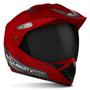 Imagem de Capacete Urbano Esportivo Motocross Trilha Off Road Enduro MX Vision Unissex Com Visor Fumê Pro Tork