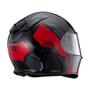 Imagem de Capacete X11 Revo Vision Visei Solar - Preto E Vermelho - 60