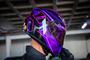 Imagem de Capacete X11 Trust Pro 11 Preto Roxo Rosa C/ Viseira Extra