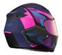 Imagem de Capacete X11 Trust Pro Transit Azul/rosa Moto Motociclista