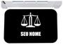 Imagem de Capacho direito com nome personalizado advogado tapete 40x60