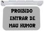 Imagem de Capacho divertido proibido entrar de mal humor tapete porta