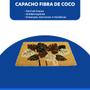 Imagem de Capacho Fibra De Coco 60x33CM - Meia Lua Preto