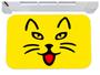 Imagem de Capacho gato amarelo tapete para entrada pet 40x60