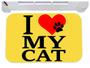 Imagem de Capacho i love my cat eu amo meu gato tapete de porta 40x60