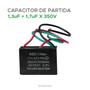 Imagem de Capacitor Partida 3 Fios 1,7uf  1,3uf  350v