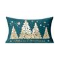 Imagem de Capas de almofada All Smiles Teal Gold Christmas 45x45cm