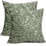 Imagem de Capas de Almofada Sorfbliss Sage Green 50x50cm - Conjunto de 2 em Algodão e Linho