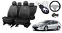 Imagem de Capas de Luxo Design Exclusivo: Bancos Peugeot 407 2004-2011 + Capa de Volante + Chaveiro