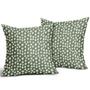Imagem de Capas de travesseiro Sweetshow Sage Green Cream 60x60cm Conjunto de 2