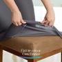 Imagem de Capas Para Cadeira Jantar 10 Lugares Elastex Luxo Cinza Escuro