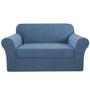 Imagem de Capas para Loveseat H.VERSAILTEX - Azul Poeira com 2 Almofadas