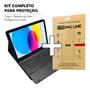 Imagem de Capinha Capa Compatível com Ipad 10 10.9 2022 Case com Teclado Sem Fio Touchpad Anti Impacto + Pelicula de Vidro