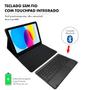 Imagem de Capinha Capa Compatível com Ipad 10 10.9 2022 Case com Teclado Sem Fio Touchpad Anti Impacto + Pelicula de Vidro