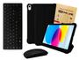 Imagem de Capinha Capa Compatível com Ipad 10 10.9 2022 Case Smart Suporte Pencil + Pelicula de Vidro Teclado e Mouse Preto