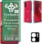 Imagem de Capinha Case Para Motorola Edge 40 + Câmera 3D + Película da tela 9D Flexível