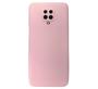 Imagem de Capinha de Silicone Compativel com Xiaomi Redmi Note 9s - Rosa / Capa Lisa Colorida Aveludada Protege Lentes Camera