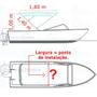 Imagem de Capota Toldo Nautico 3 Arcos para Lanchas, Barcos de Aluminio e Botes
