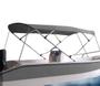 Imagem de Capota Toldo Nautico 4 Arcos 2,8 m Comprimento Estrutura Reforçada P/ Lanchas, Barcos de Aluminio e Botes