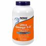 Imagem de Cápsulas gelatinosas Ultra Omega 3-D 180 da Now Foods (pacote com 4)