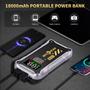 Imagem de Car Jump Starter WHZOHCAR 12V 4000A - com Display LCD e Luz LED