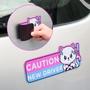 Imagem de Car Magnet W1cwey Cartoon Cat Student Driver Reflective 4 unidades