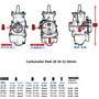Imagem de Carburador Universal 24-34mm para Motocicleta, ATV, Quadriciclo, Go Kart e Scooter - Compatível com Keihin 2T e 4T