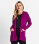 Imagem de Cardigan Feminino Em Tricot Canelado Endless Roxo