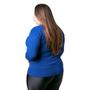 Imagem de Cardigan Feminino Facinelli Plus Size 658094 Azul