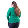 Imagem de Cardigan Feminino Facinelli Plus Size 658094 Verde