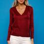 Cardigan Feminino Tricot Curto Botões Premium - SML Fashion Imagem de Cardigan Feminino Tricot Curto Botões Premium