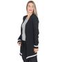 Imagem de Cardigan Kimono Feminino Alongado Tricot Linha Com Listra