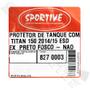 Imagem de Carenagem Protetor Par Aba do Tanque Titan 150 2014-2015 Preto Fosco Sportive